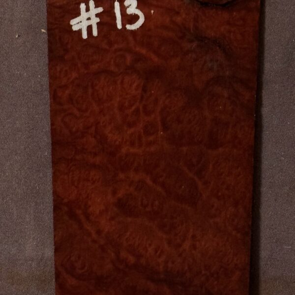 Acoustic or Electric Guitar Red Mallee Burl Headstock Veneer