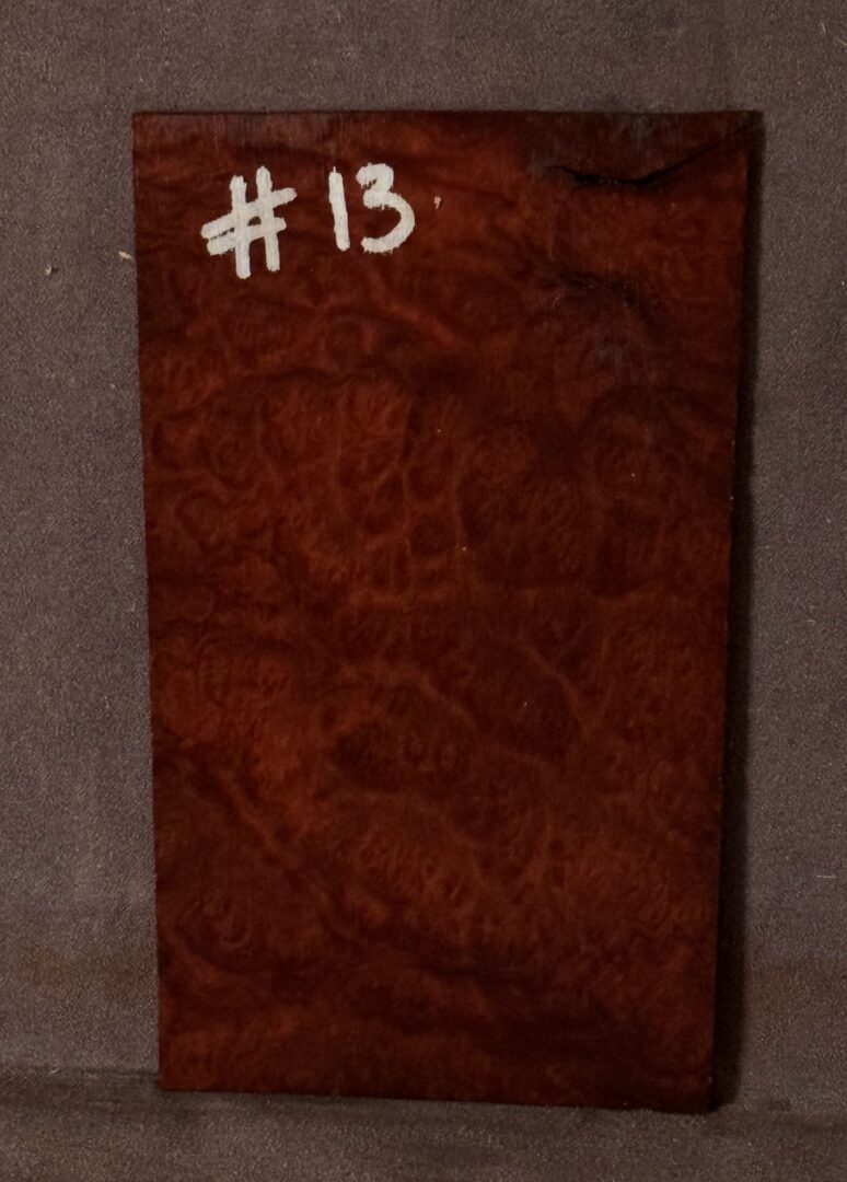 Acoustic or Electric Guitar Red Mallee Burl Headstock Veneer