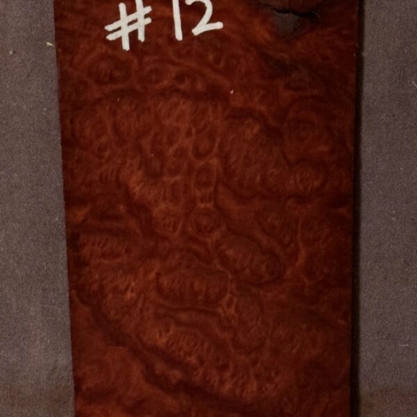 Acoustic or Electric Guitar Red Mallee Burl Headstock Veneer