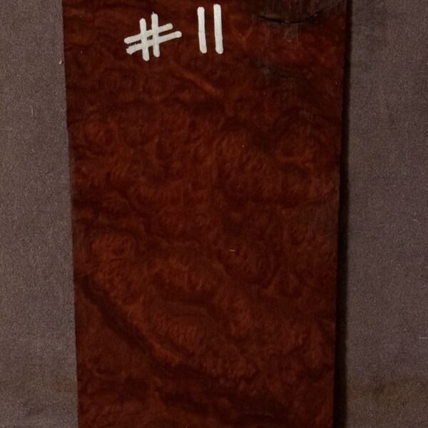 Acoustic or Electric Guitar Red Mallee Burl Headstock Veneer