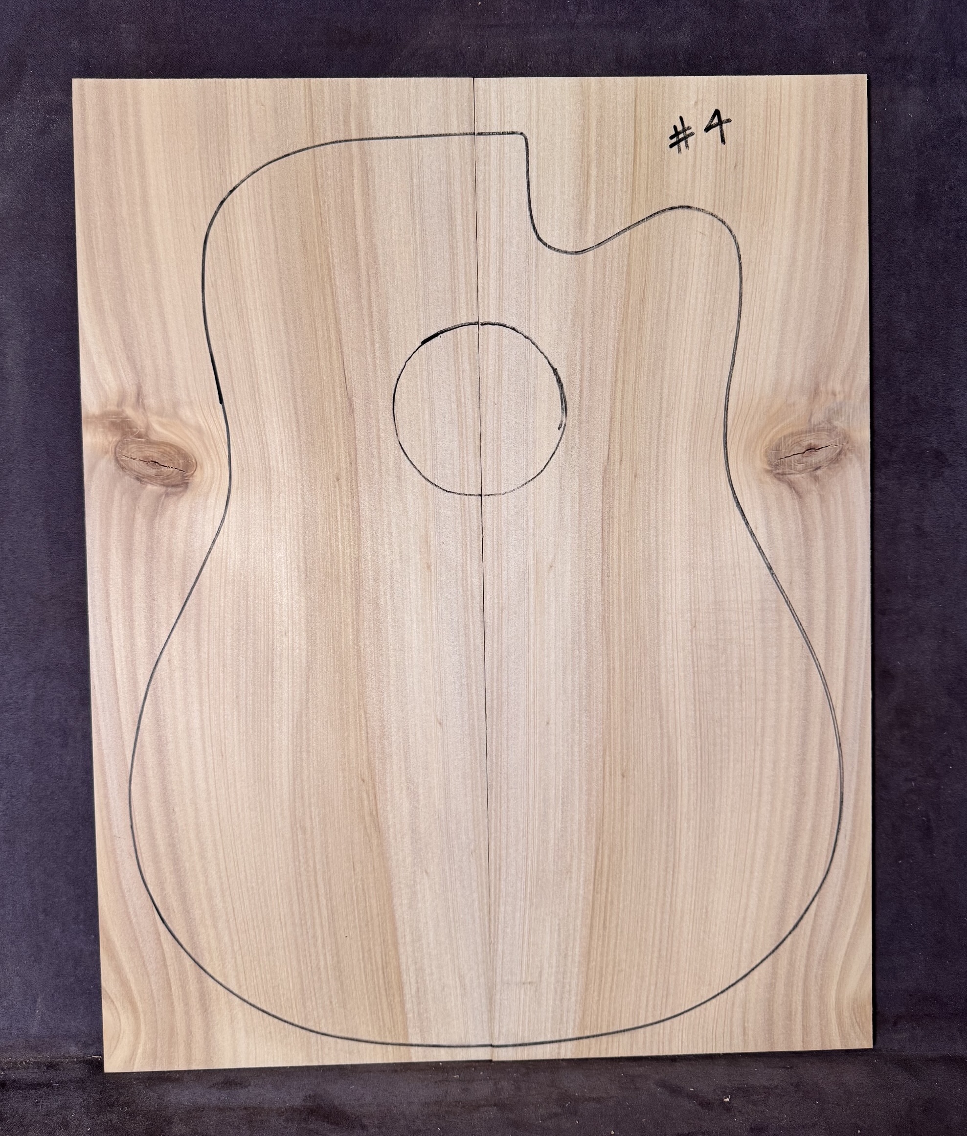 Acoustic Guitar Bunya Pine Soundboard