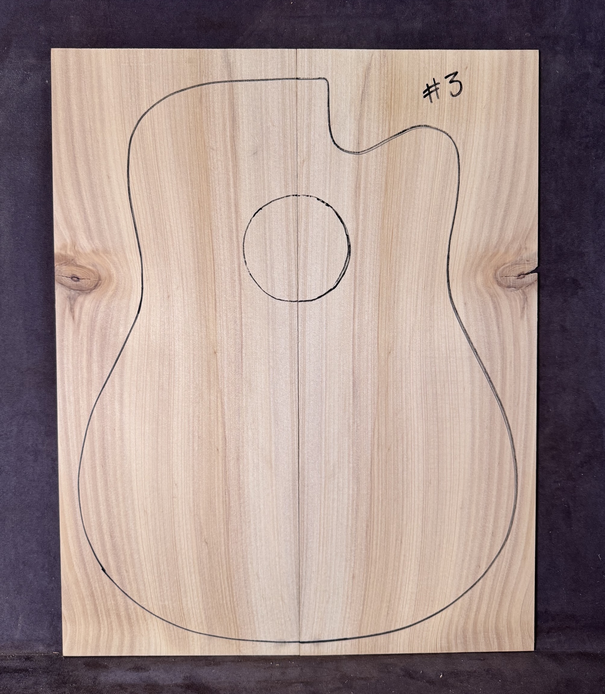 Acoustic Guitar Bunya Pine Soundboard